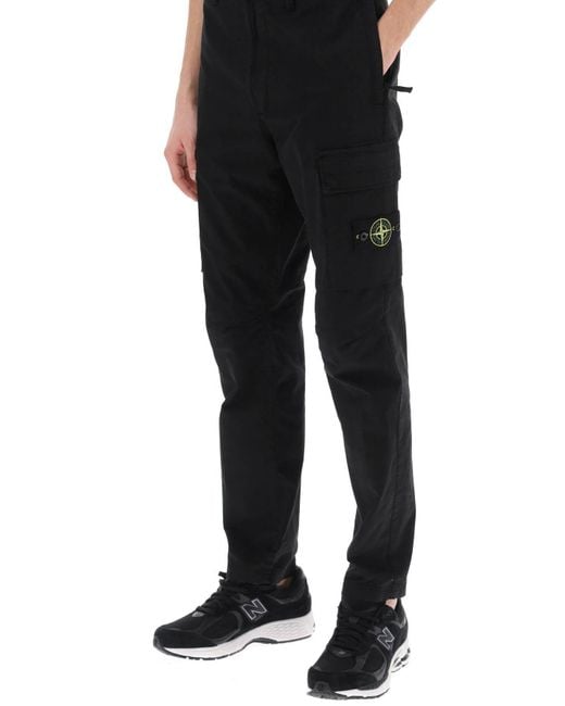 Stone Island Black Work Casual Pants for men