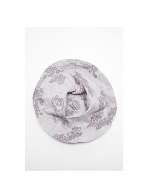 Acne White Reversible Bucket Hat