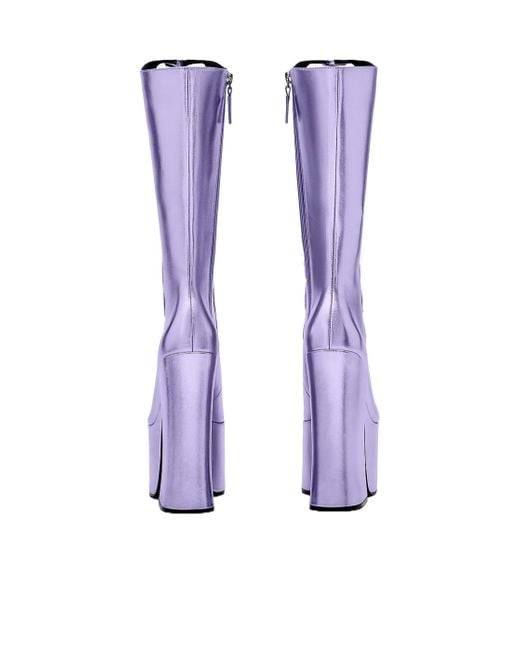 Marc Jacobs Purple The Metallic Kiki Boots