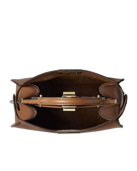 Fendi Brown Peekaboo Iseeu Small Tote Bag