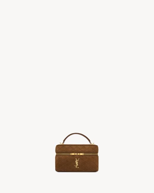 Saint Laurent Metallic Gaby Vanity Bag