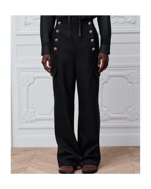 Dior Black Button-Up Casual Pants for men