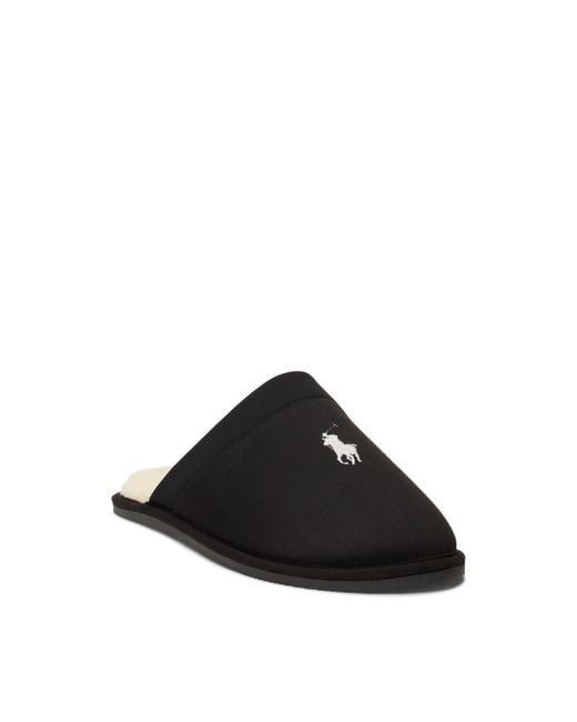 Polo Ralph Lauren Black Mule Slippers for men