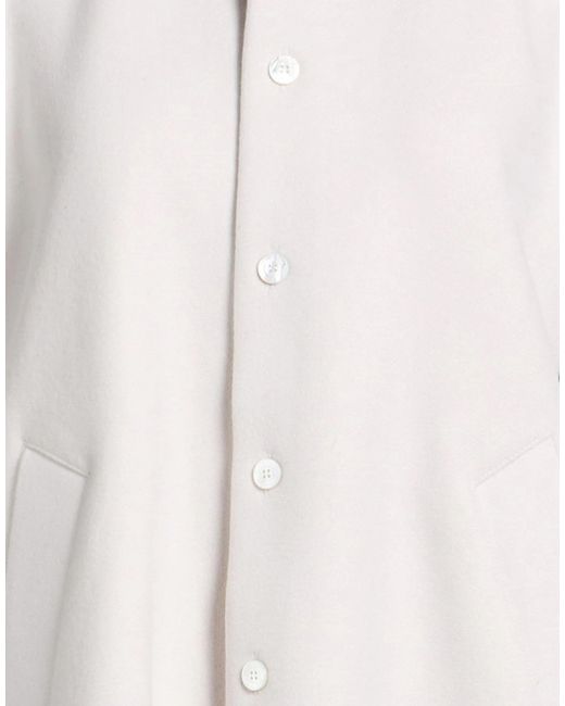 Balenciaga White Minimalist Single-Breasted Coat
