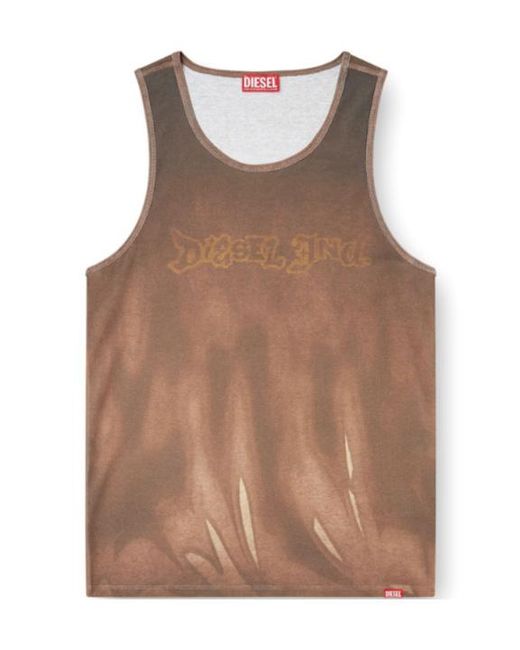 DIESEL Brown T-Lifty-Show Tank Top for men