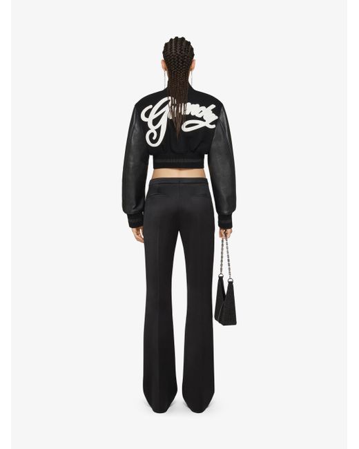 Givenchy Black High-Waisted Flared Pants