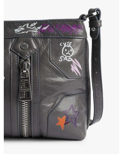 Zadig & Voltaire Black X Humberto Cruz Sunny Mood Zipped Crossbody Bag