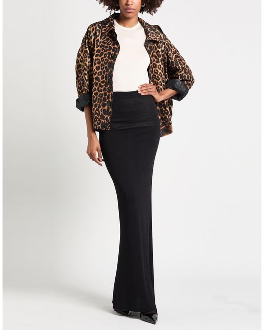 Saint Laurent Black Unlined Flared Skirt