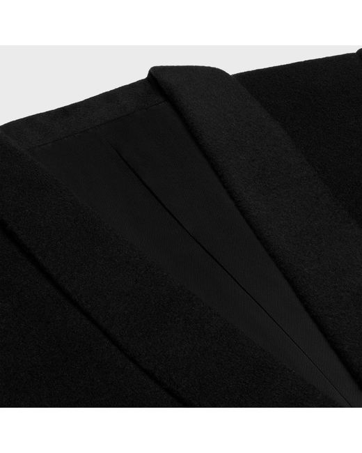 Céline Black Chesterfield Coat