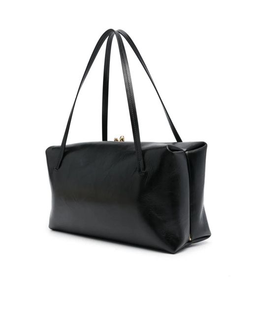 Jil Sander Black Goji Pillow Medium Shoulder Bag