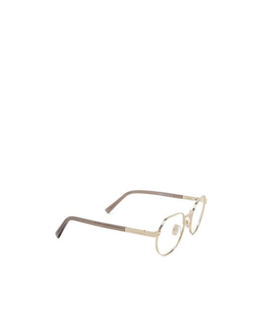Zegna White Ez5286 Rectangular Glasses for men