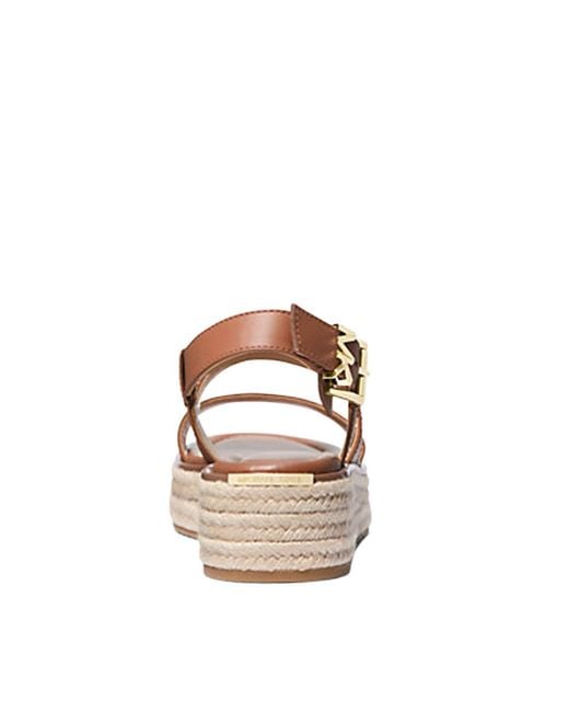 MICHAEL Michael Kors Brown Lynn Platform Espadrille Sandals