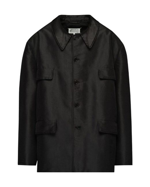Maison Margiela Black Long-Sleeved Buttoned Jacket
