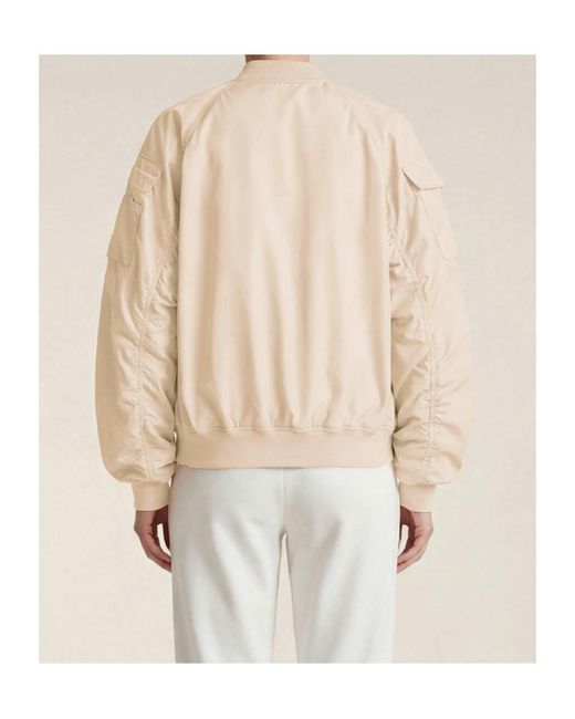 Save The Duck Natural Zip-Up Bomber Jacket