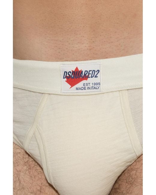 DSquared² White Logo Underwear for men