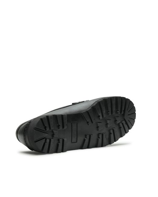 Paraboot Black Leather Loafers for men