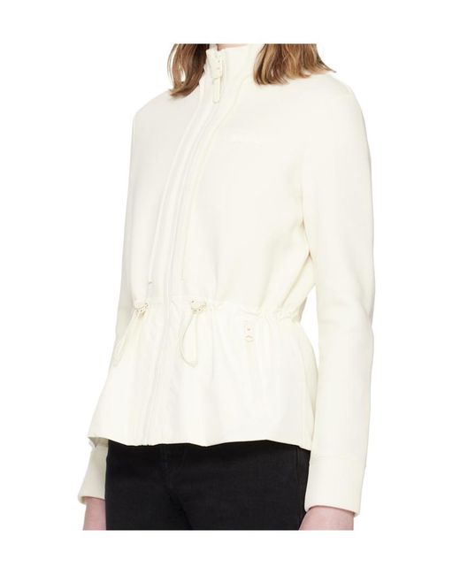Mackage White Long-Sleeved Jacket And Down Vest Set