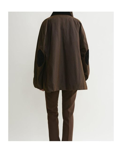 Totême Brown Totême Collared Pocket Detailed Jacket