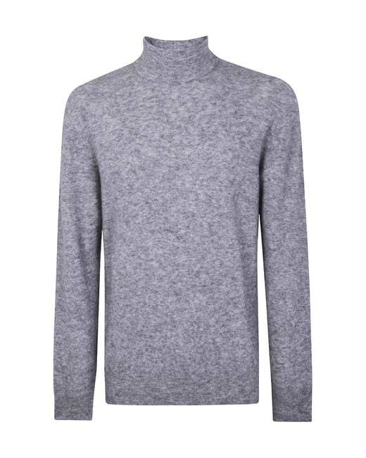 Nuur Blue Roll-Neck Sweater for men