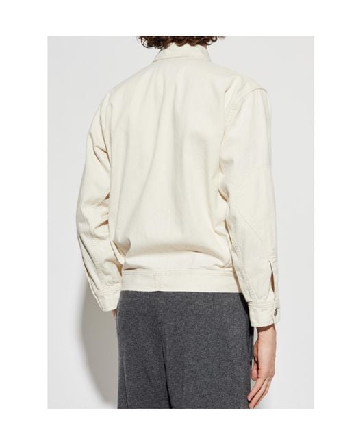 Maison Margiela White Distressed Denim Jacket for men