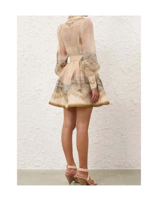 Zimmermann Natural Rebellion Marine Mini Dress