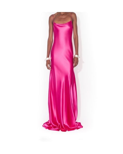 Alaïa Pink Alaïa Slip Dress