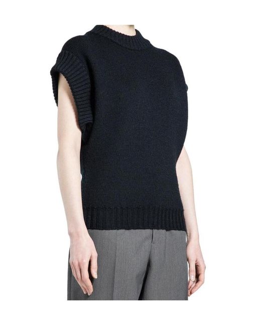 Bottega Veneta Black Knitted Vest