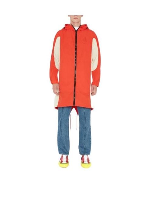 J.W. Anderson Logo-Embroidered Colour-Block Parka for men