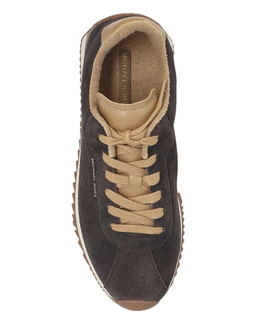 MICHAEL Michael Kors Brown Rhodes Leather Sneakers