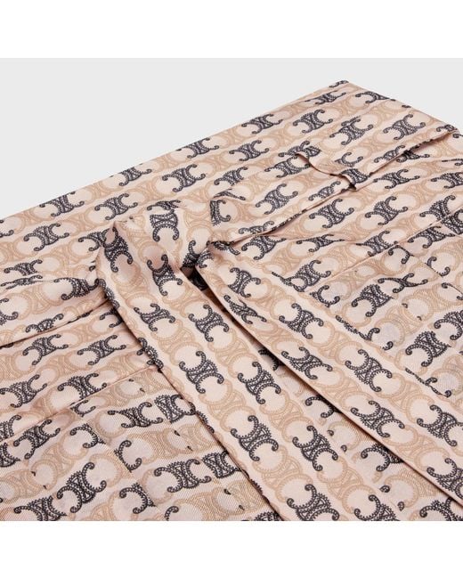 Céline Natural Pleated Skirt