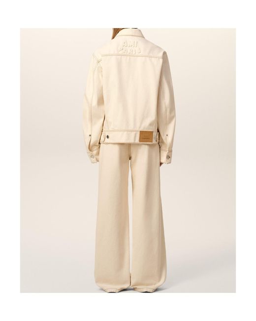 AMI Natural Cotton Denim Jacket