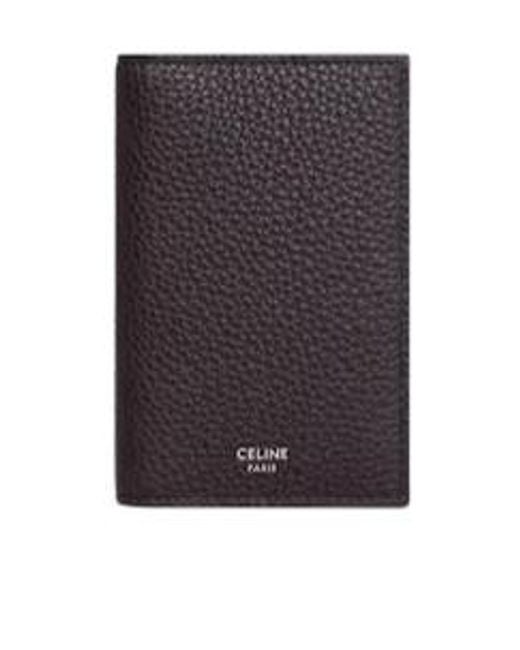 Céline Black Vertical Card Holder for men