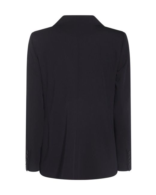 Herno Blue Double-Breasted Blazer