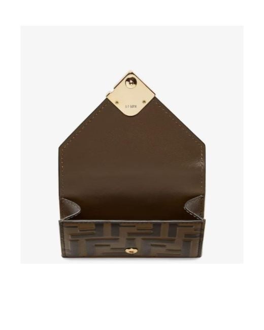 Fendi Multicolor Ff Monogrammed Tri-Fold Wallet