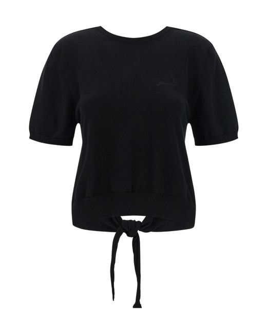 Ganni Black Bare Back Sweater