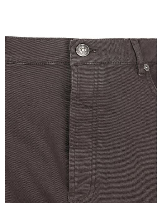 Brunello Cucinelli Gray Regular-Fit Five-Pocket Pants for men