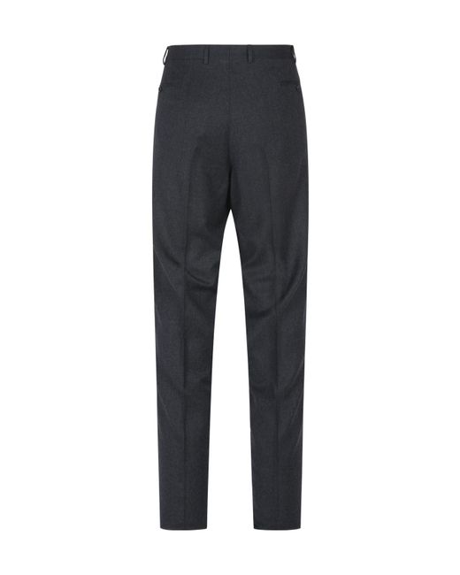 Canali Gray Belt Loop Track Pants for men