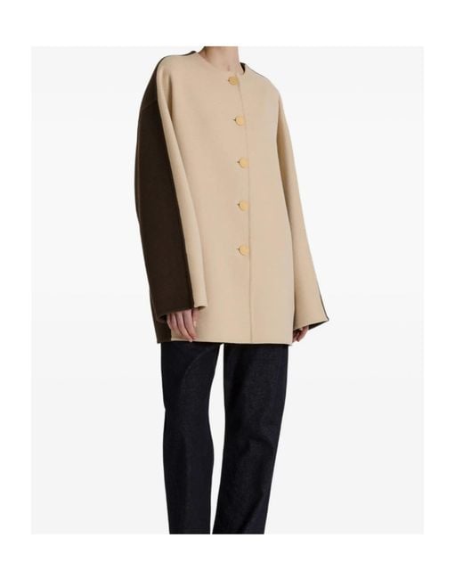 Alberta Ferretti Natural Single-Breasted Jacket