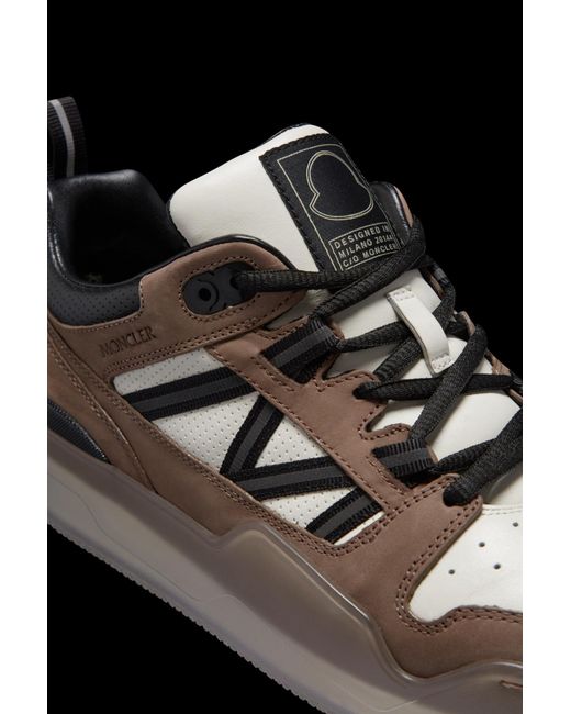 Moncler Brown Pivot Panelled Sneakers for men