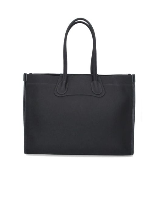Vivienne Westwood Black Orb Logo Tote Bag