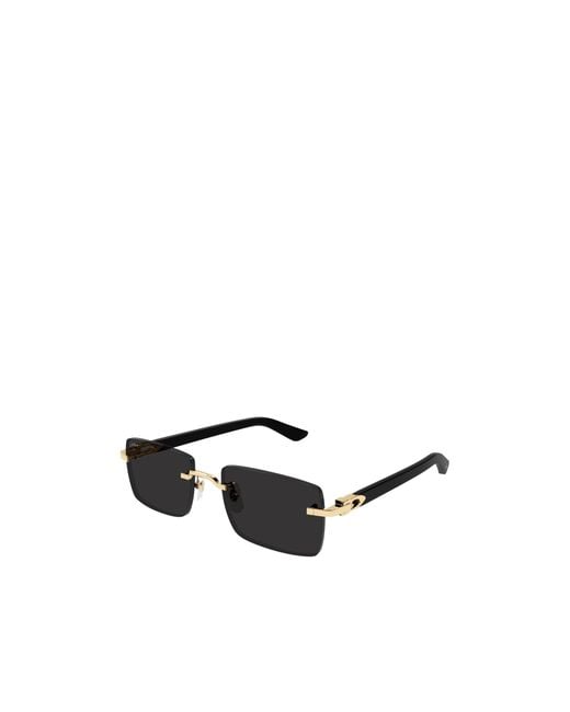 Cartier White Rectangle Sunglasses for men