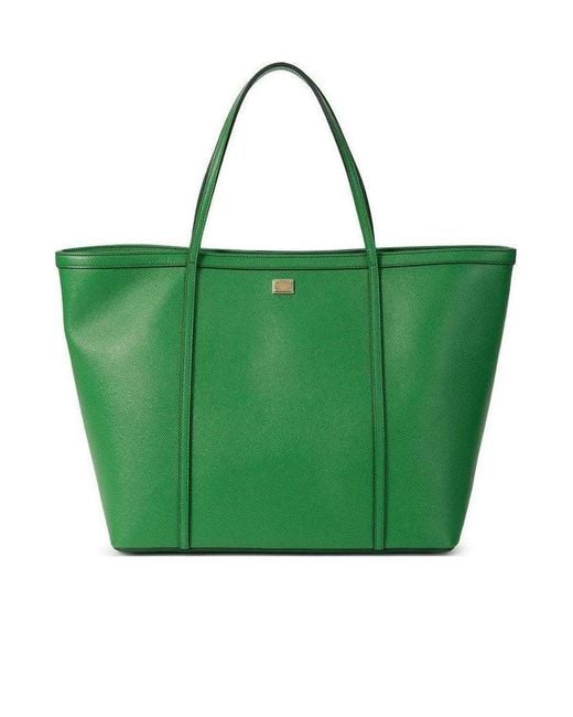 Dolce & Gabbana Green Logo Detail Handbag