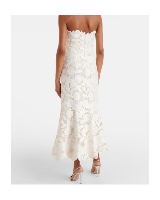 Jonathan Simkhai White Valetta Embroidered Midi Dress