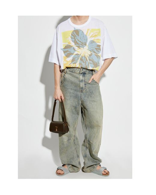 Dries Van Noten White Open-Necked Shirt for men