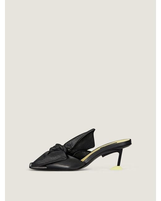 Givenchy Black Boudoir Bow Heeled Mules