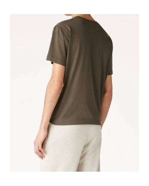 Loro Piana Green Short-Sleeved T-Shirt for men