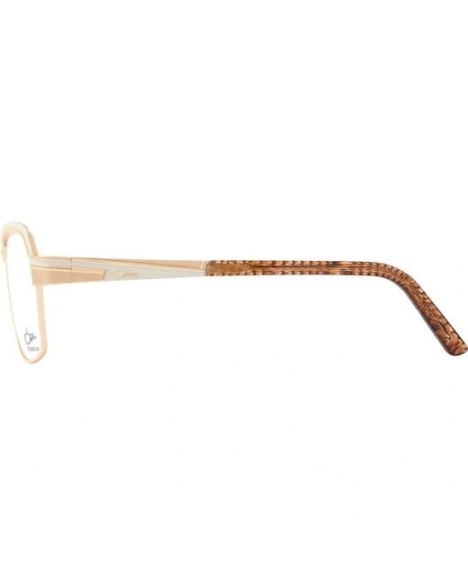 Cazal White Full Frame Plain Mirror for men
