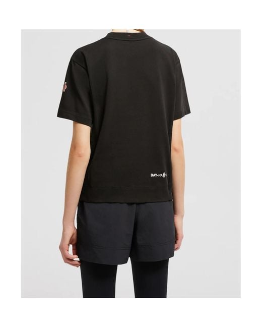 Moncler Black Grenoble Logo Print T-Shirt