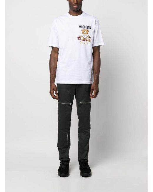 Moschino Gray Pocket Casual Pants for men
