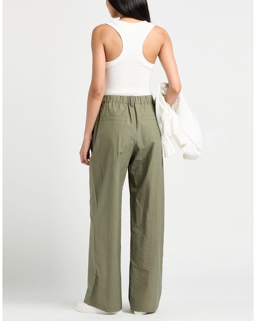 Brunello Cucinelli Green Plain Colour Casual Trousers